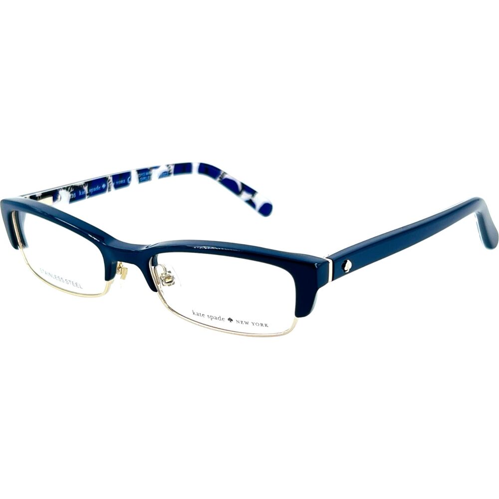 Kate Spade Joetta Womens Eyeglass Frame Navy Dots